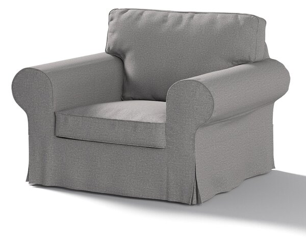 Potah na křeslo IKEA Ektorp barva šedá látka pletený vzor