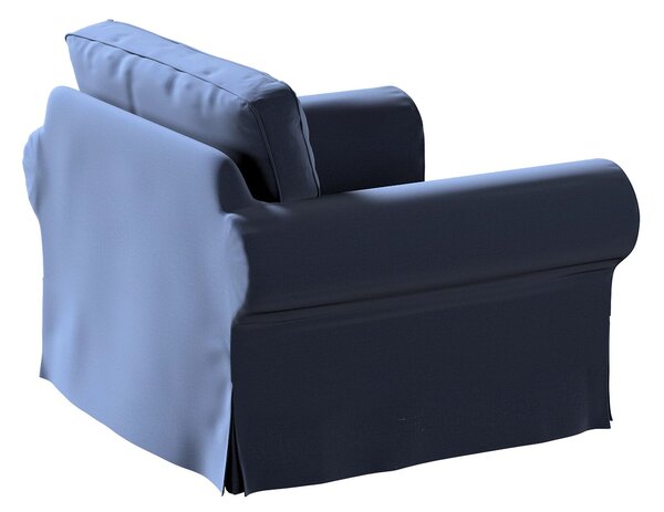 Potah na křeslo IKEA Ektorp barva tmavě modrá látka sametová