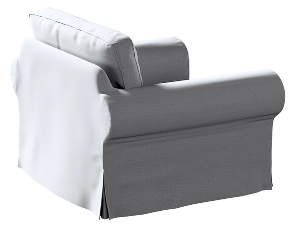 Potah na křeslo IKEA Ektorp barva šedá látka sametová