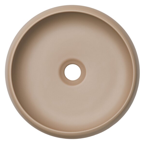 Comad Sada keramického umyvadla s výpustí WIKI 36 cm cappuccino