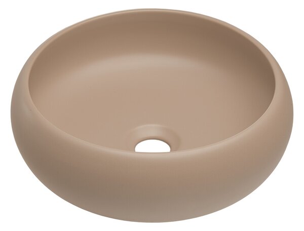 Comad Sada keramického umyvadla s výpustí WIKI 36 cm cappuccino