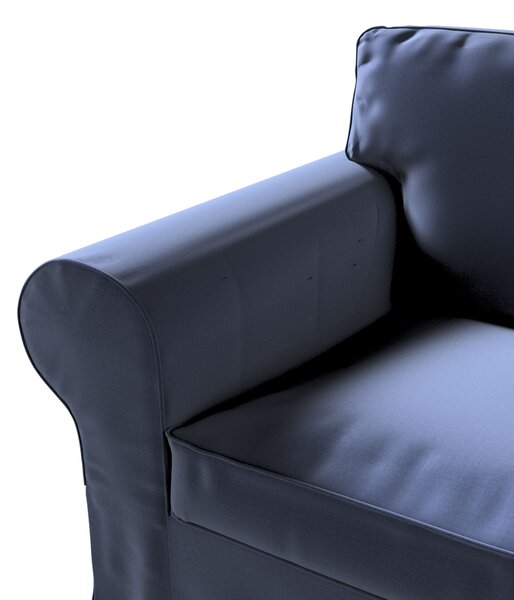 Potah na křeslo IKEA Ektorp barva tmavě modrá látka sametová