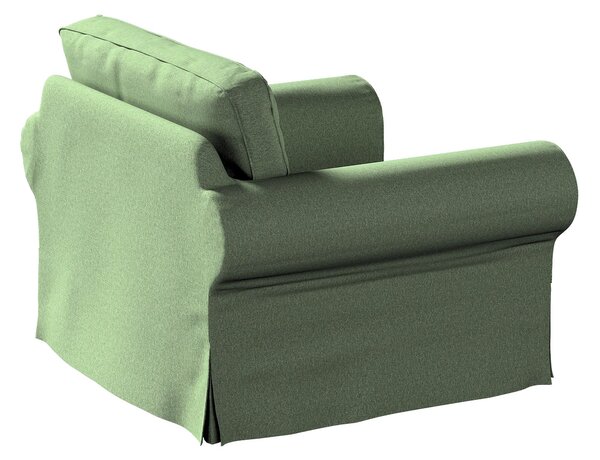 Potah na křeslo IKEA Ektorp barva zelená látka pletený vzor