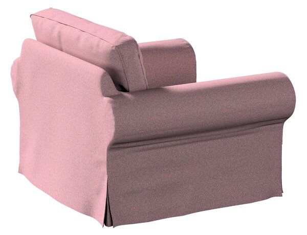 Potah na křeslo IKEA Ektorp barva růžová látka pletený vzor