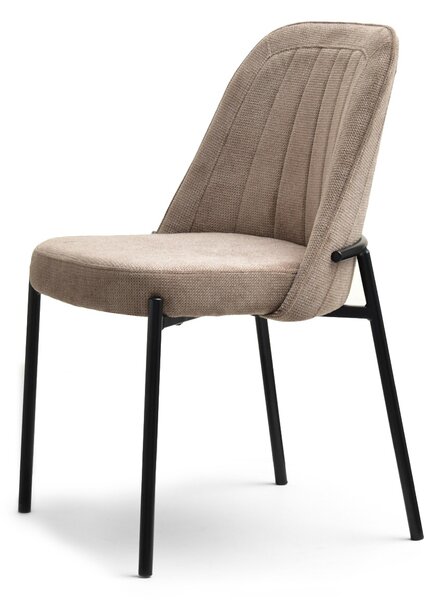 Židle Ella (béžová + černá). Akce -10%