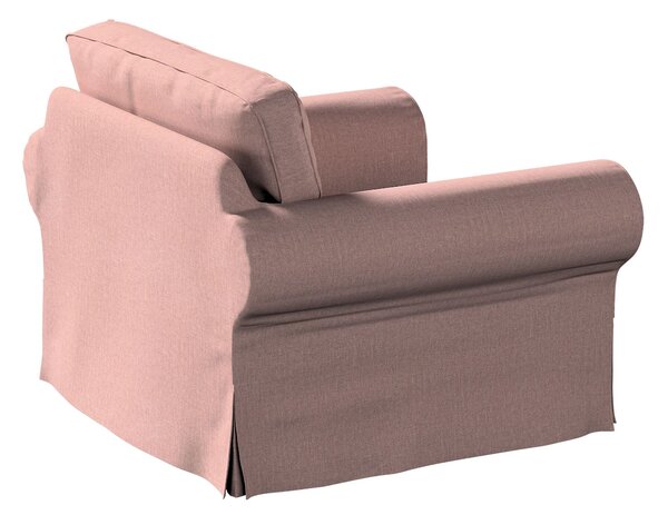 Potah na křeslo IKEA Ektorp barva růžová látka pletený vzor