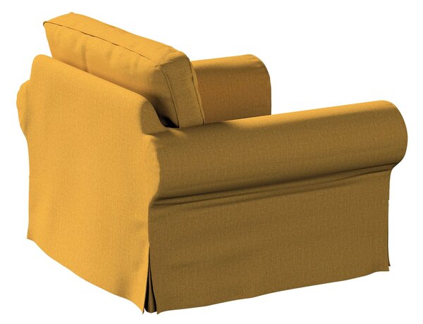 Potah na křeslo IKEA Ektorp barva žlutá látka pletený vzor