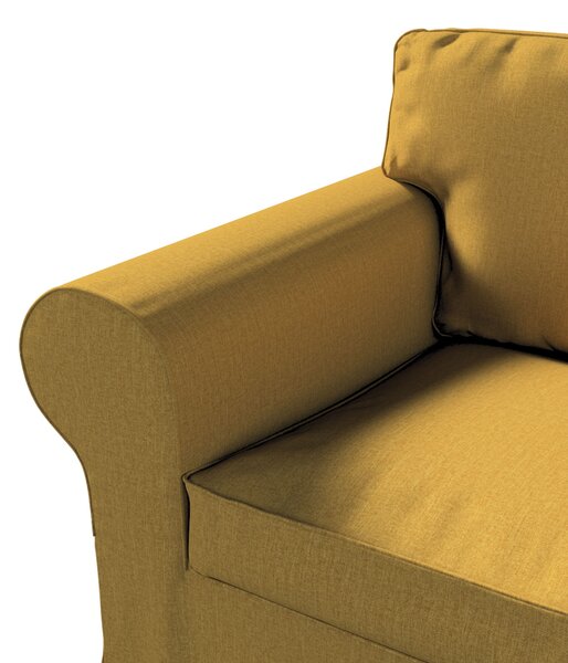Potah na křeslo IKEA Ektorp barva žlutá látka pletený vzor