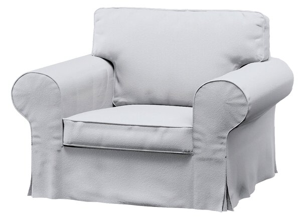Potah na křeslo IKEA Ektorp barva bílá látka pletený vzor
