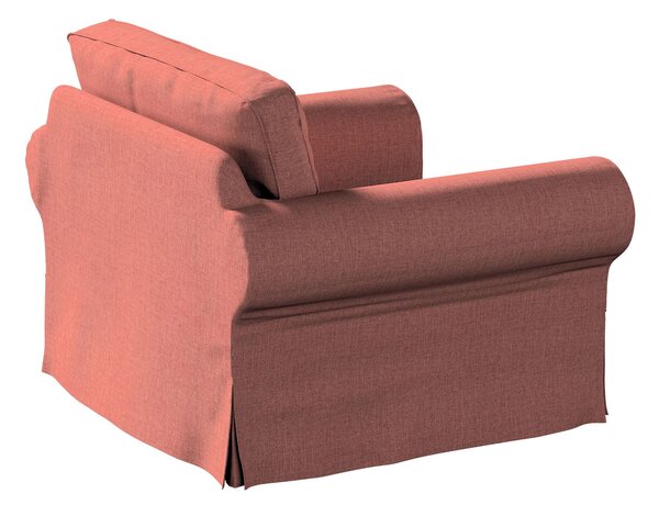 Potah na křeslo IKEA Ektorp barva hnědá látka pletený vzor