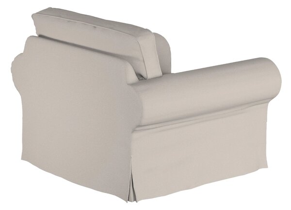 Potah na křeslo IKEA Ektorp barva béžová látka pletený vzor