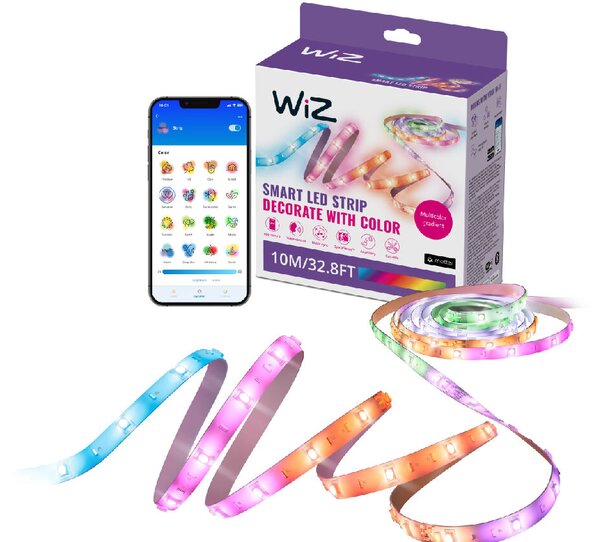 WiZ LED pásek 21W 2700-6500K RGBIC IP20 10m, stmívatelný