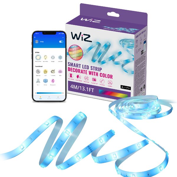 WiZ LED pásek 6,5W 2700-6500K RGB IP20 4m, stmívatelný