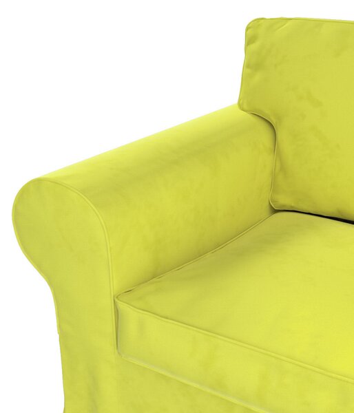 Potah na křeslo IKEA Ektorp barva zelená látka lesklé, sametová