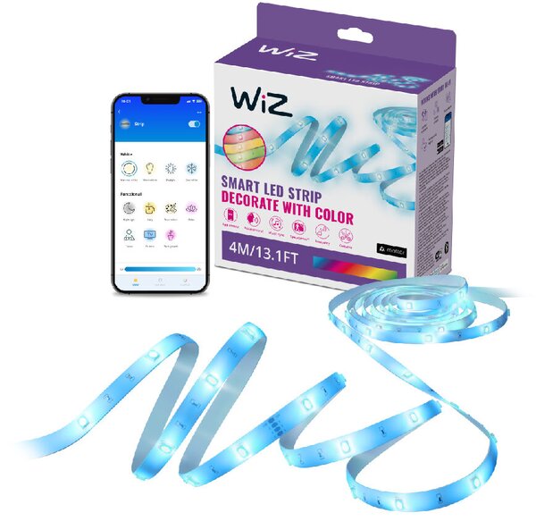 WiZ LED pásek 6,5W 2700-6500K RGB IP20 4m, stmívatelný