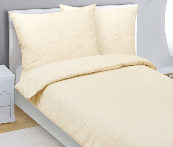 Bellatex Povlečení krepové Béžová uni rozměr 140x200, 70x90 cm