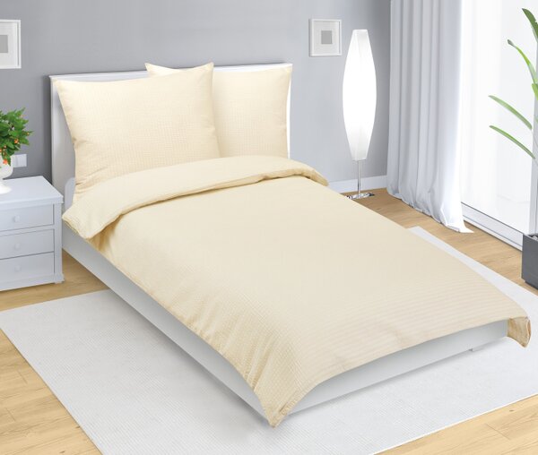 Bellatex Povlečení krepové Béžová uni rozměr 140x200, 70x90 cm