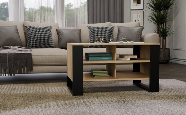 TP Living Konferenční stolek LAWA Modern 4P Slim II dub artisan/černý