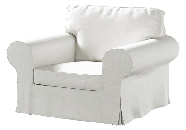 Potah na křeslo IKEA Ektorp barva krémová látka pletený vzor