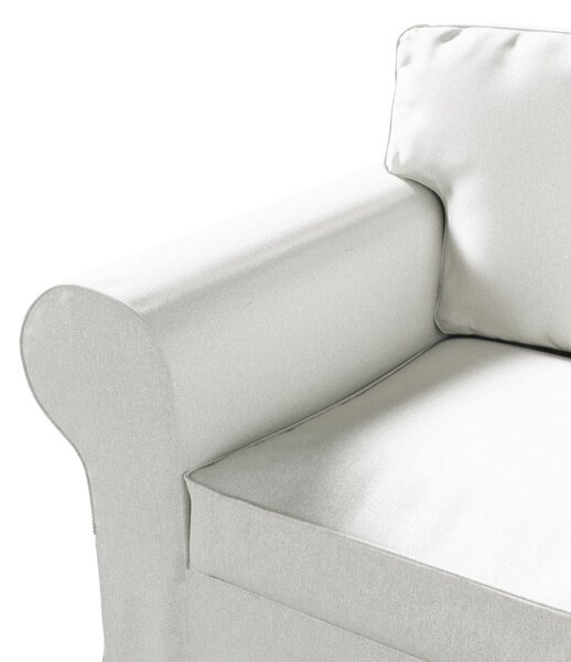 Potah na křeslo IKEA Ektorp barva krémová látka pletený vzor