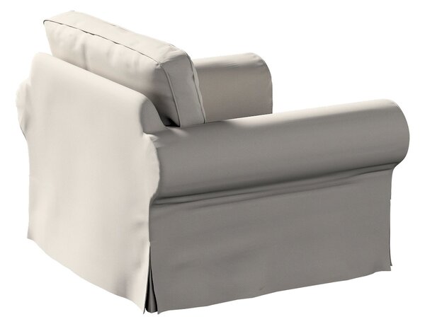 Potah na křeslo IKEA Ektorp barva šedá látka pletený vzor