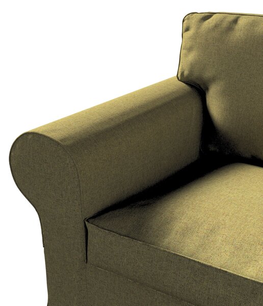 Potah na křeslo IKEA Ektorp barva zelená látka pletený vzor