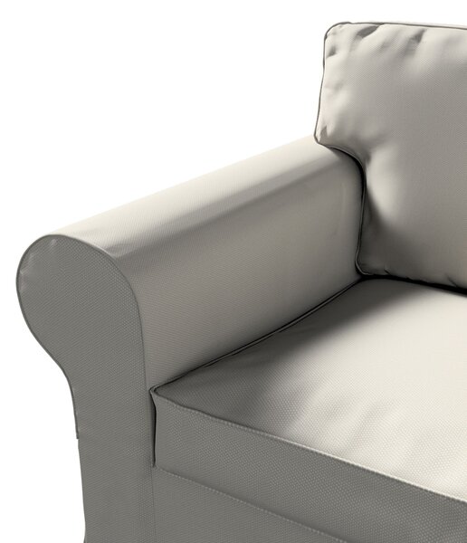 Potah na křeslo IKEA Ektorp barva šedá látka pletený vzor