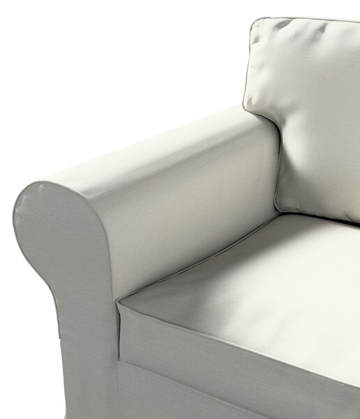 Potah na křeslo IKEA Ektorp barva šedá látka lesklé, pletený vzor, sametová