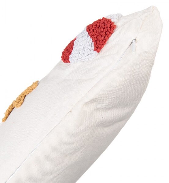 Červeno-bílý vánoční dekorační poštář s cukrovými hůlkami Candy Cane Plaas – 45x45x10 cm