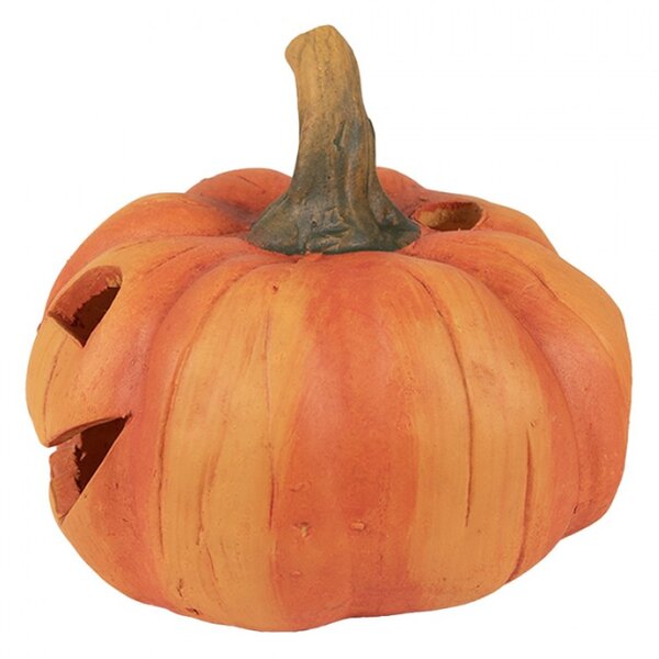Dekorační rozesmátá dýně na Halloween Jack-o´-lantern – 23x18 cm