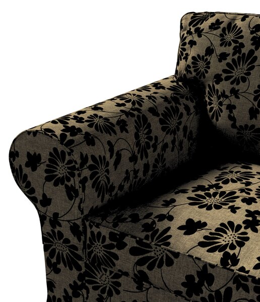 Potah na křeslo IKEA Ektorp barva béžová látka pletený vzor, vzorované