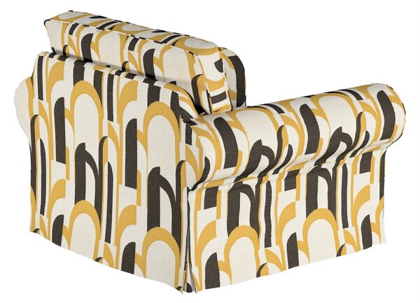 Potah na křeslo IKEA Ektorp barva vícebarevná látka pletený vzor, vzorované