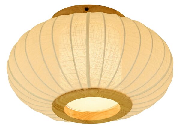 Stropní Lampa Halo Design, BALLON, stmívatelné, Béžová, Obývací pokoj, Tkanina / Textil, Design