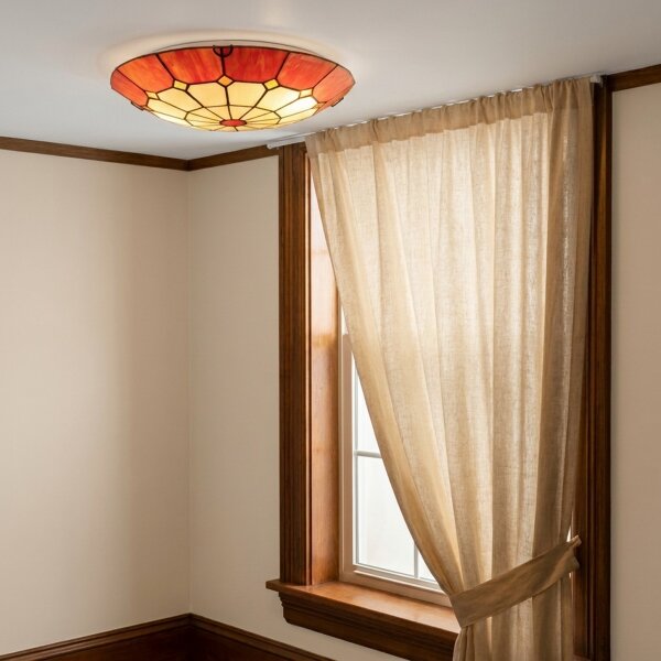 Brilagi - Tiffany vitrážové stropní svítidlo SIENNA 2xE27/60W/230V pr. 40 cm