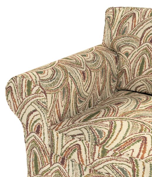 Potah na křeslo IKEA Ektorp barva vícebarevná látka pletený vzor, vzorované
