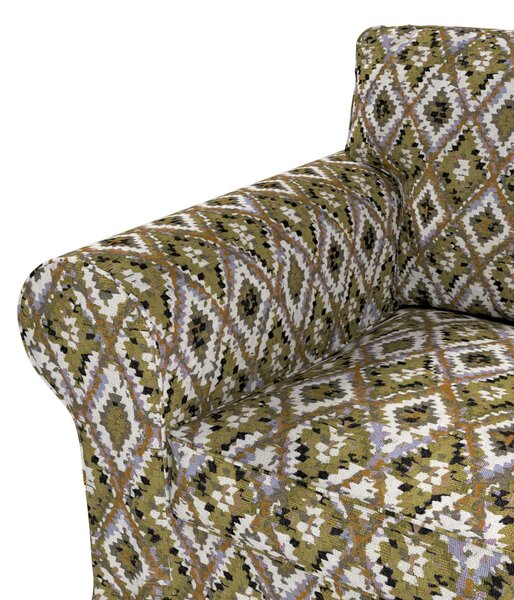 Potah na křeslo IKEA Ektorp barva vícebarevná látka pletený vzor, vzorované