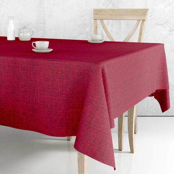 Ubrus PVC M-050F - Tkaná elegance vínová (různé velikosti)