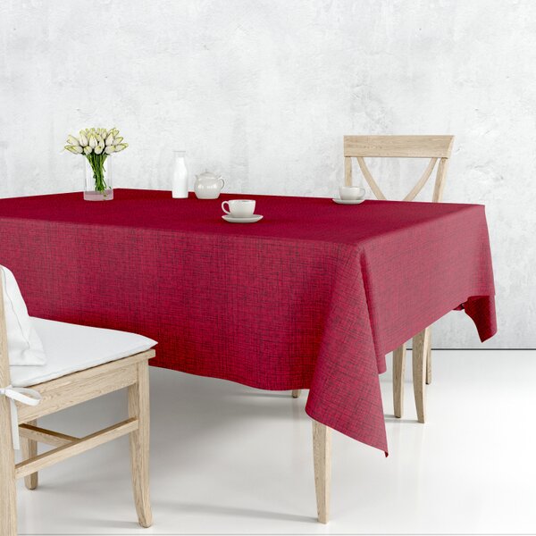 Ubrus PVC M-050F - Tkaná elegance vínová (různé velikosti)