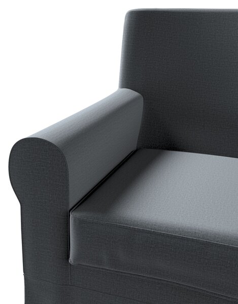 Potah na křeslo IKEA Ektorp Jennylund barva šedá látka sametová
