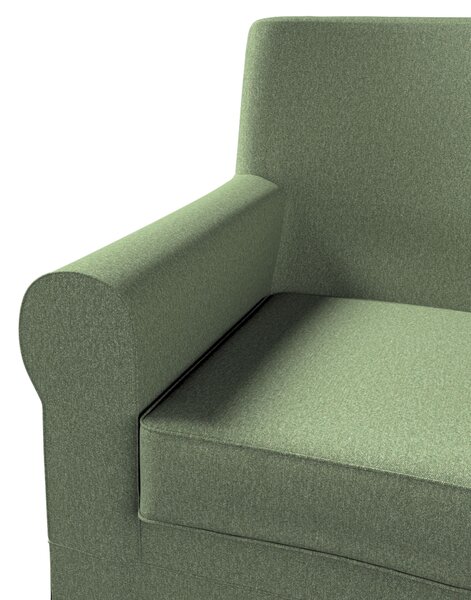 Potah na křeslo IKEA Ektorp Jennylund barva zelená látka pletený vzor