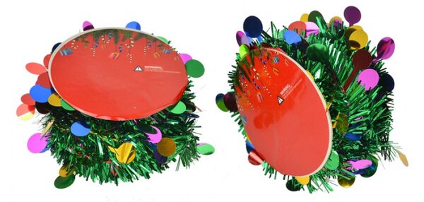 Set 12 ozdobných vánočních girland s barevnými ozdobami – 450 cm cm