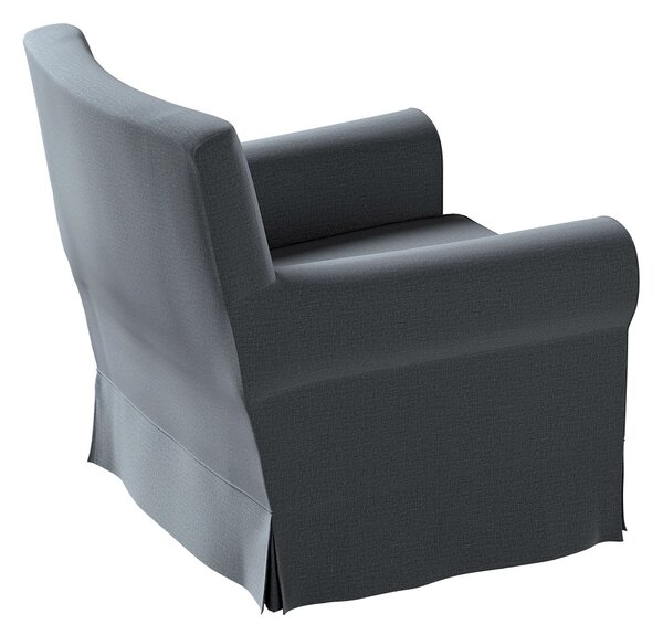 Potah na křeslo IKEA Ektorp Jennylund barva šedá látka sametová