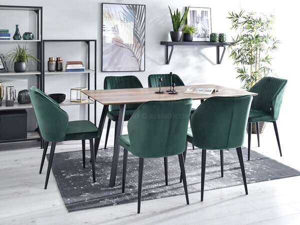 Židle Greta K (zelená + černá). Akce -10%