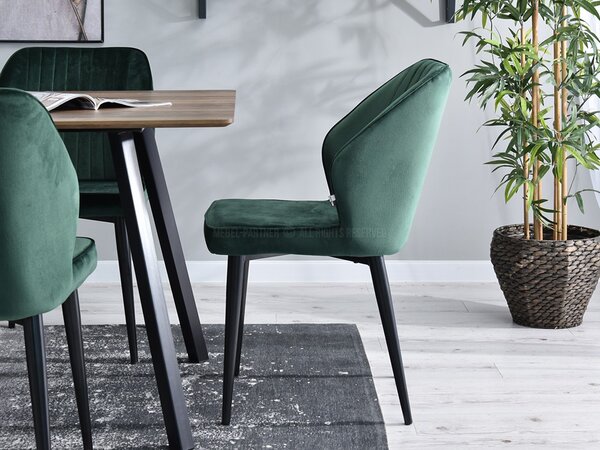 Židle Greta K (zelená + černá). Akce -10%