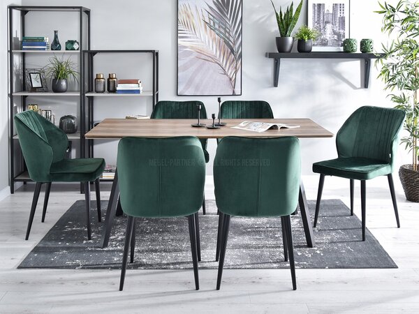 Židle Greta K (zelená + černá). Akce -10%