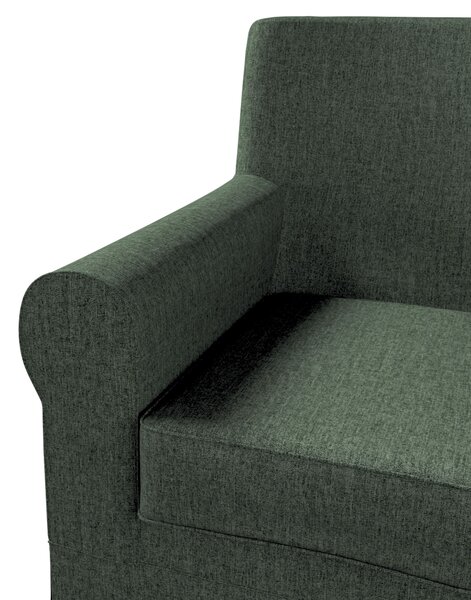 Potah na křeslo IKEA Ektorp Jennylund barva zelená látka pletený vzor