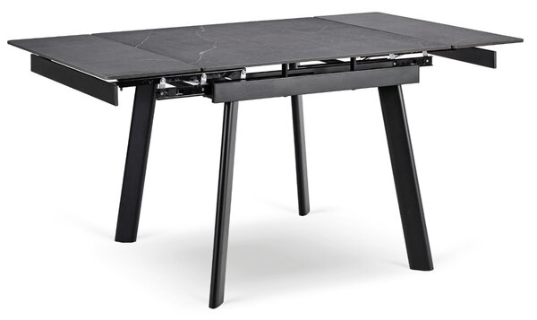 JAKS Rozkládací keramický jídelní stůl Lares 90 cm – 150 cm černý mramor