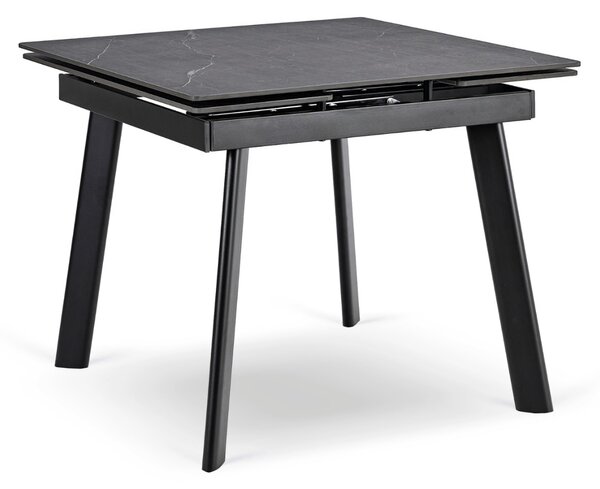JAKS Rozkládací keramický jídelní stůl Lares 90 cm – 150 cm černý mramor