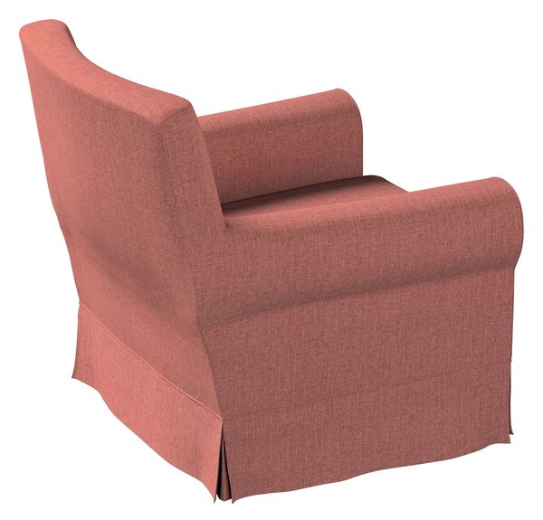 Potah na křeslo IKEA Ektorp Jennylund barva hnědá látka pletený vzor