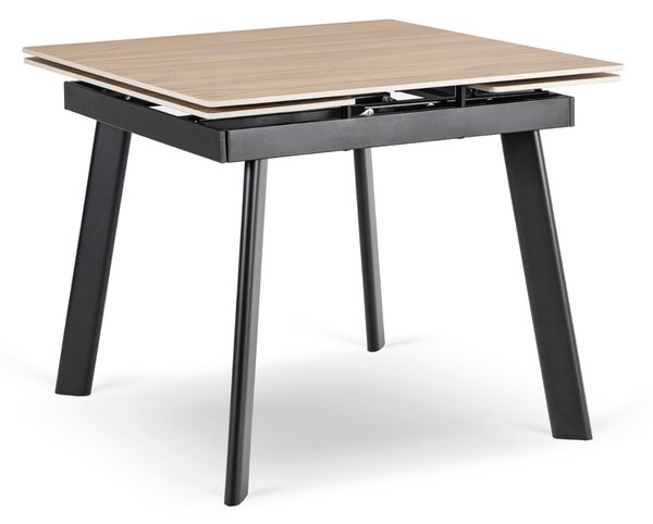 JAKS Rozkládací keramický jídelní stůl Lares 90 cm – 150 cm dub
